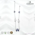 925 Sterling Silver Butterfly Anklet