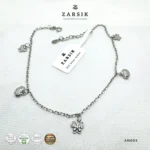 Butterfly & Beetle Charm Anklet