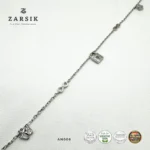 Infinity Anklet with Lock Charm