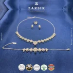 925 Sterling Silver Bridal Jewellery Set