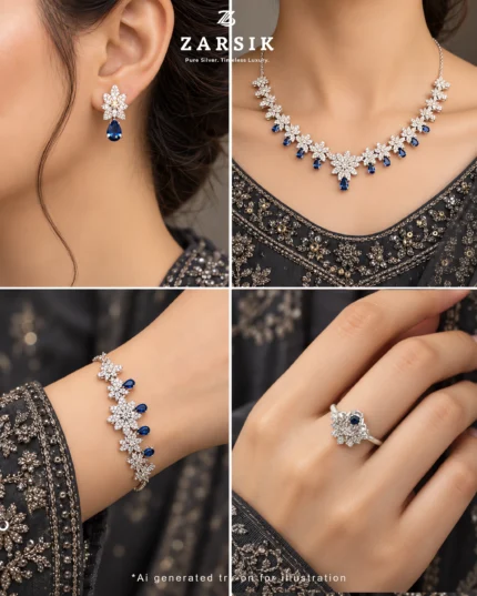 BD001 Bridal Jewellery Set try On