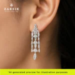 Royal Heritage Luxury 925 Sterling Silver Bridal Jewellery Set With CZ - Image 4