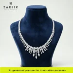 Royal Heritage Luxury 925 Sterling Silver Bridal Jewellery Set With CZ - Image 5