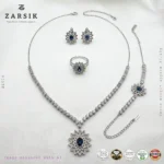 Luxury 925 Silver Bridal Jewellery Set