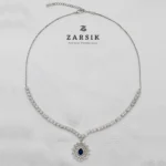 BD004 925 Silver Bridal Necklace