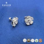 Radiant Sparkle Floral 925 Sterling Silver Jewelry Set - Image 4