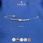 Modern Asymmetrical Leaf 925 Silver Jewellery Set - Image 6