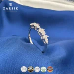 Stunning 925 Sterling Silver Cubic Zirconia Bridal Jewellery Set - Image 4