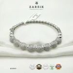 Beaded Bracelet with Cubic Zirconia