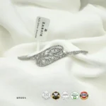 Cubic Zirconia Leaf Design Bracelet