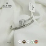 Open Bangle with Sparkling Centrepiece