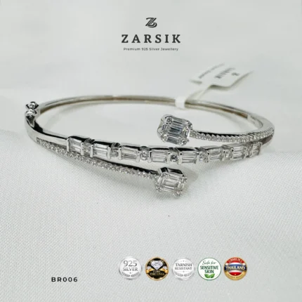 Cubic Zirconia Bracelet with Baguette & Emerald Cut