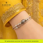 Forever Love Dual-Band Beaded Adjustable Bracelet – Handmade Balinese Luxury - Image 2