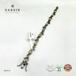 Mystic Meadow 925 Oxidised Silver Opal & Peridot Bracelet
