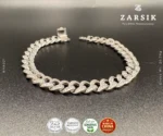 Unisex bold Cuban link 925 sterling silver bracelet