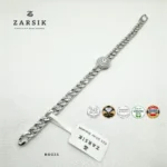 Pure Silver Glamorous Halo Link Bracelet