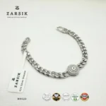 Pure Silver Glamorous Halo Link Bracelet