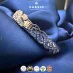 Glamorous Cubic Zirconia Wave Bracelet