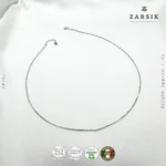Italian 925 Sterling Silver Box Chain Necklace