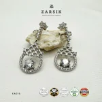 Cascade 925 Silver CZ Drop Earrings