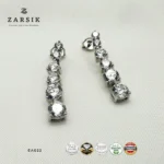 Linea CZ Drop Earrings