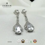 Pear Cascade CZ Drop Earrings