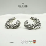 Crescent Leaf 925 Silver Earrings