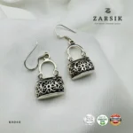 Oxidized Handbag Filigree Earrings