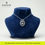 Dancing Heart Cubic Zirconia Pendant