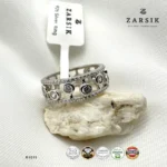 Openwork Cubic Zirconia Band Ring