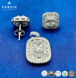 Elegant 925 Silver Pendant and Earring Set with Cubic Zirconia – Rhodium Plated Jewellery Set - Image 4
