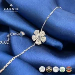 Radiant Sparkle Floral 925 Sterling Silver Jewelry Set - Image 6