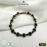 Oxidized 925 Sterling Silver Marcasite Bracelet