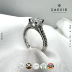 925 Sterling Silver Cubic Zirconia Solitaire Ring