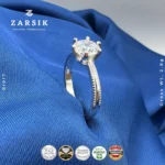925 Sterling Silver Cubic Zirconia Crown Ring