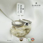 925 Sterling Silver Double Ring Set