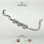 925 Sterling Silver Butterfly Bracelet | ZARSIK Premium Jewellery - Image 4