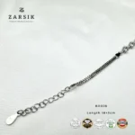 925 Sterling Silver CZ Clover Bracelet | Premium ZARSIK - Image 5