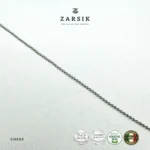 Italian 925 Sterling Silver Ball Chain Necklace – CH003 - Image 2