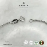 Italian 925 Sterling Silver Popcorn Chain