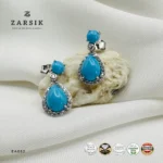 turquoise 925 silver drop earrings