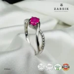Natural Ruby 925 Silver Ring | Elegant Thai Design - Image 3