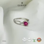 Natural Ruby 925 Silver Ring | Elegant Thai Design - Image 5