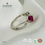 Natural Ruby 925 Silver Ring | Elegant Thai Design - Image 6