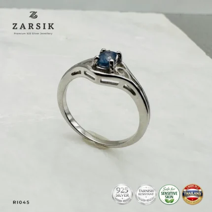 Natural Sapphire 925 Silver Ring