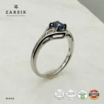 Natural Sapphire 925 Silver Ring | Thai Elegance - Image 3
