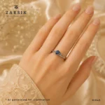 Natural Sapphire 925 Silver Ring | Thai Elegance - Image 2