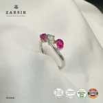 Natural Ruby and Opal Ring