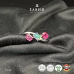 Natural Ruby and Opal Ring in 925 Silver | Thai Crafted - Image 3