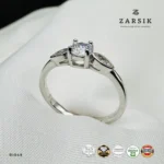 Celeste Round CZ 925 Silver Ring